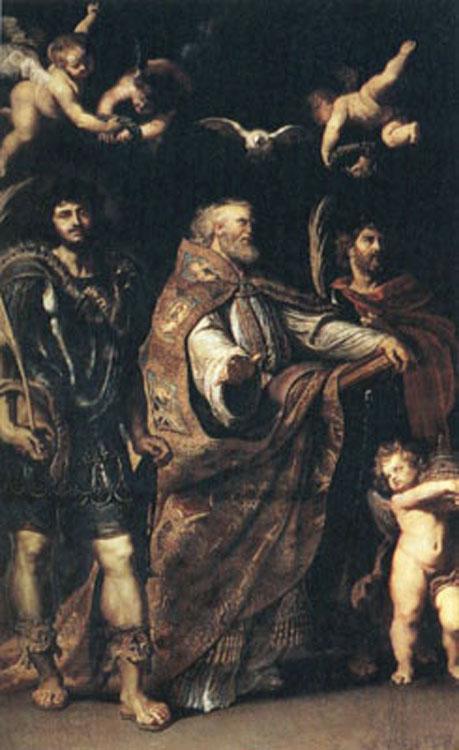 Peter Paul Rubens Saints Gregory,Maurus and Papianus (mk01) oil painting picture